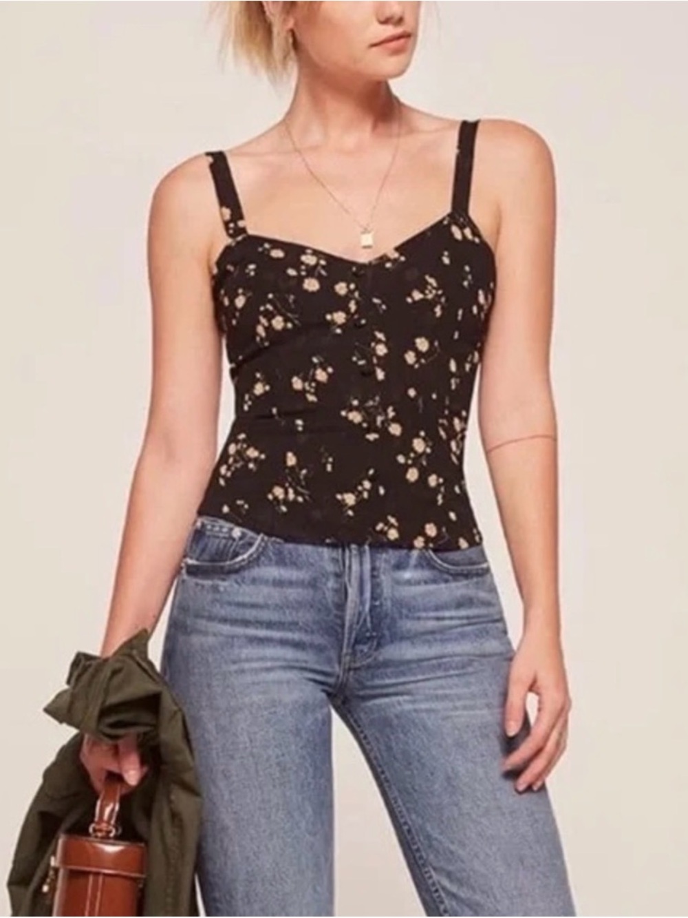 Reformation Floral Top Size 0
